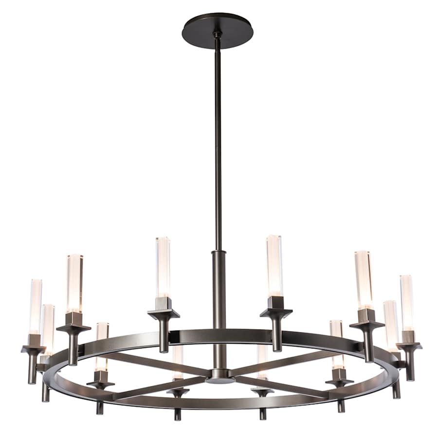Hubbardton Forge Windsor 12 Light 43" Wide Pillar Candle Style Chandelier