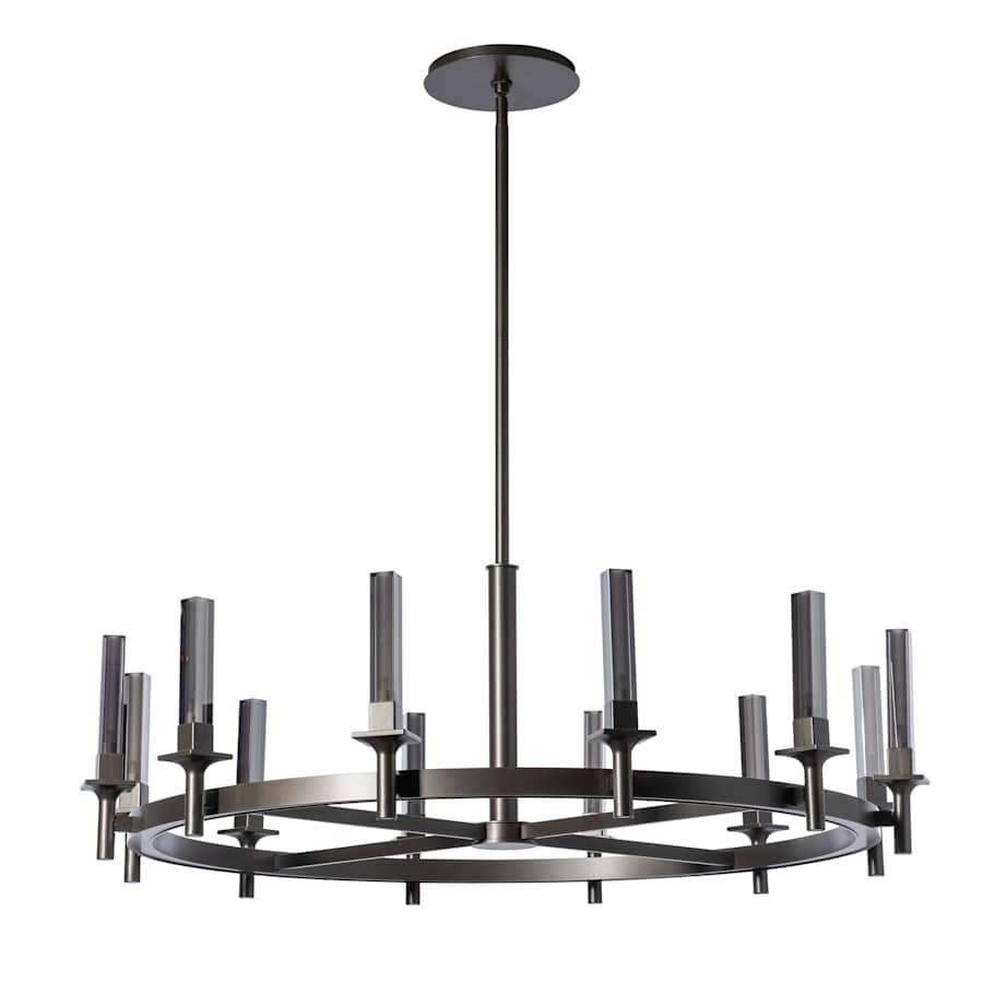 Hubbardton Forge Windsor 12 Light 43" Wide Pillar Candle Style Chandelier