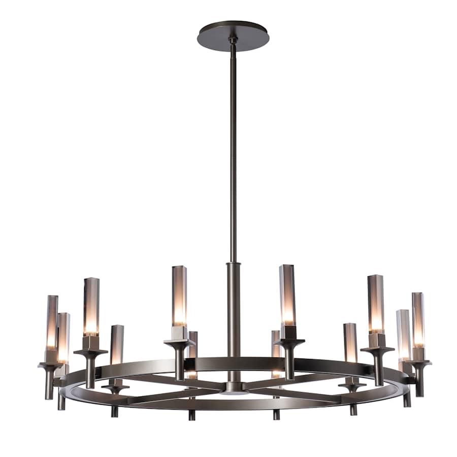 Hubbardton Forge Windsor 12 Light 43" Wide Pillar Candle Style Chandelier