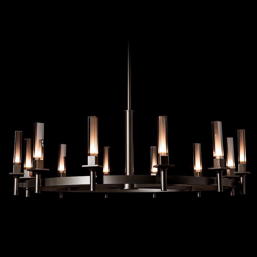 Hubbardton Forge Windsor 12 Light 43" Wide Pillar Candle Style Chandelier