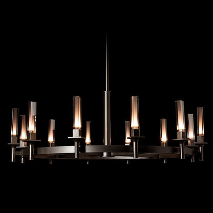 Hubbardton Forge Windsor 12 Light 43" Wide Pillar Candle Style Chandelier