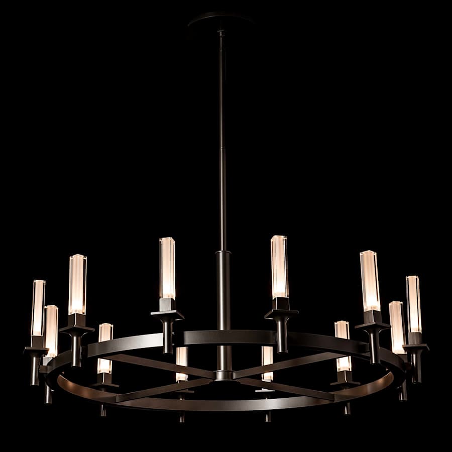 Hubbardton Forge Windsor 12 Light 43" Wide Pillar Candle Style Chandelier