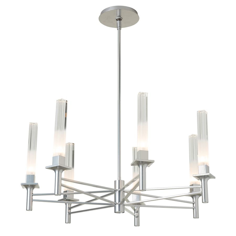 Hubbardton Forge Truss 7 Light 29" Wide Pillar Candle Style Chandelier
