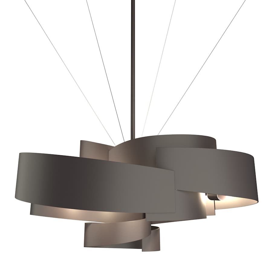 Hubbardton Forge Zen 6 Light 35" Wide Outdoor Multi Light Pendant