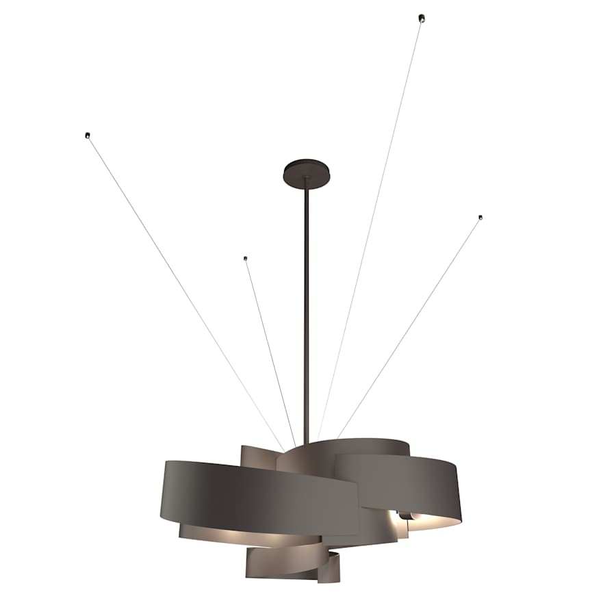 Hubbardton Forge Zen 6 Light 35" Wide Outdoor Multi Light Pendant