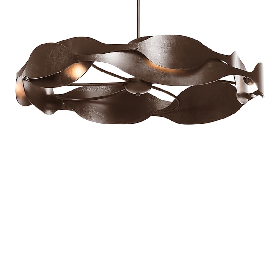 Hubbardton Forge Waves 6 Light 35" Wide Pendant