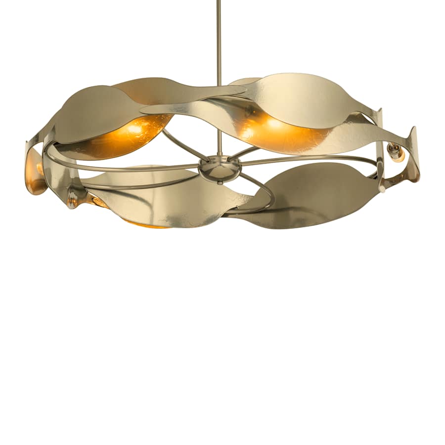 Hubbardton Forge Waves 6 Light 35" Wide Pendant
