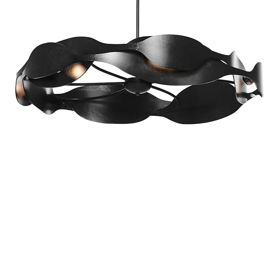 Hubbardton Forge Waves 6 Light 35" Wide Pendant
