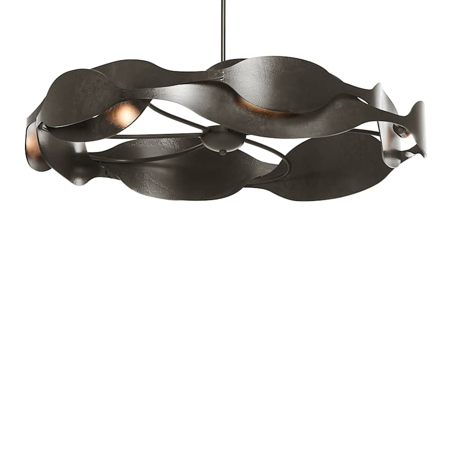 Hubbardton Forge Waves 6 Light 35" Wide Pendant