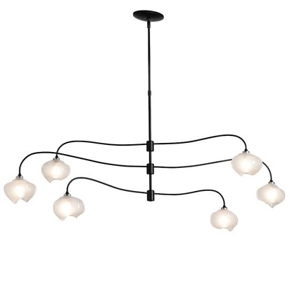 Hubbardton Forge Ume 6 Light 59" Wide Linear Pendant