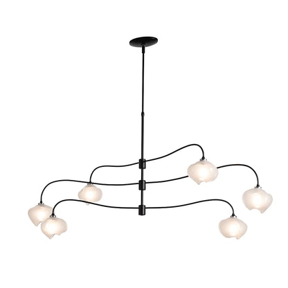 Hubbardton Forge Ume 6 Light 59" Wide Linear Pendant