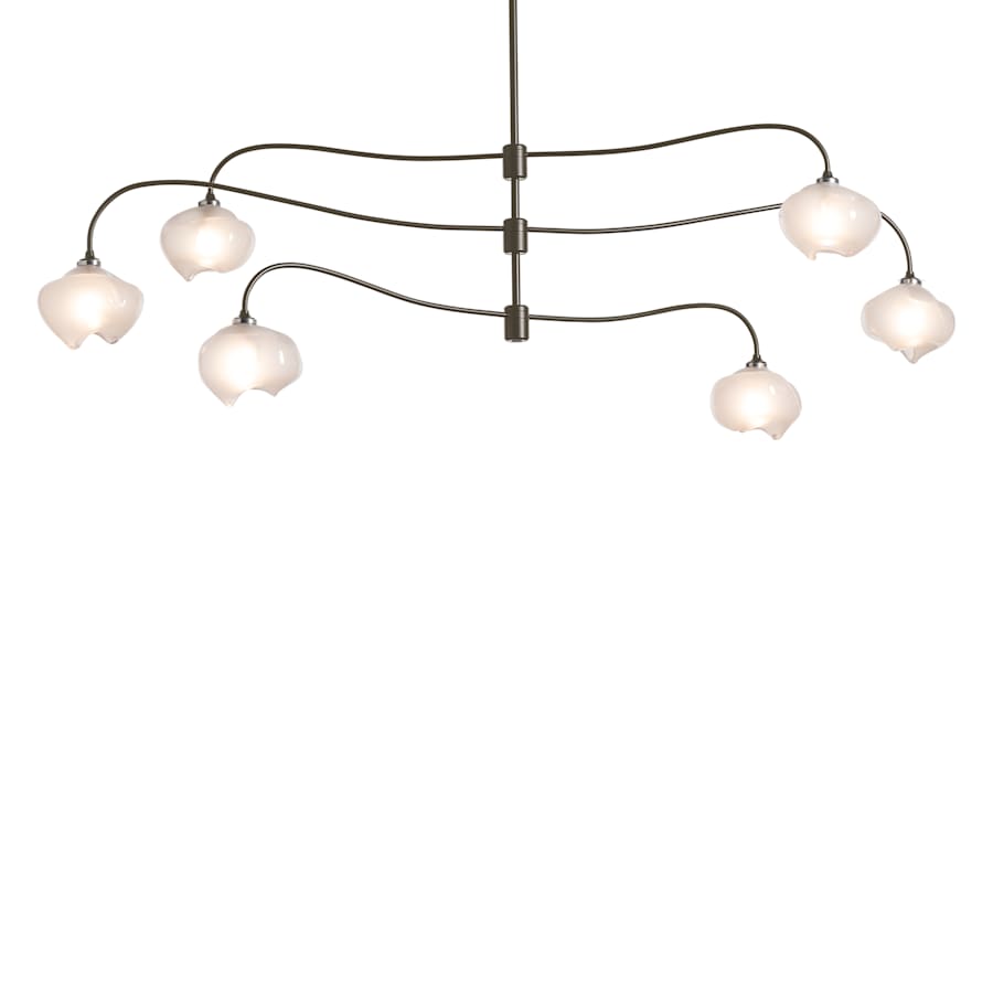 Hubbardton Forge Ume 6 Light 59" Wide Linear Pendant