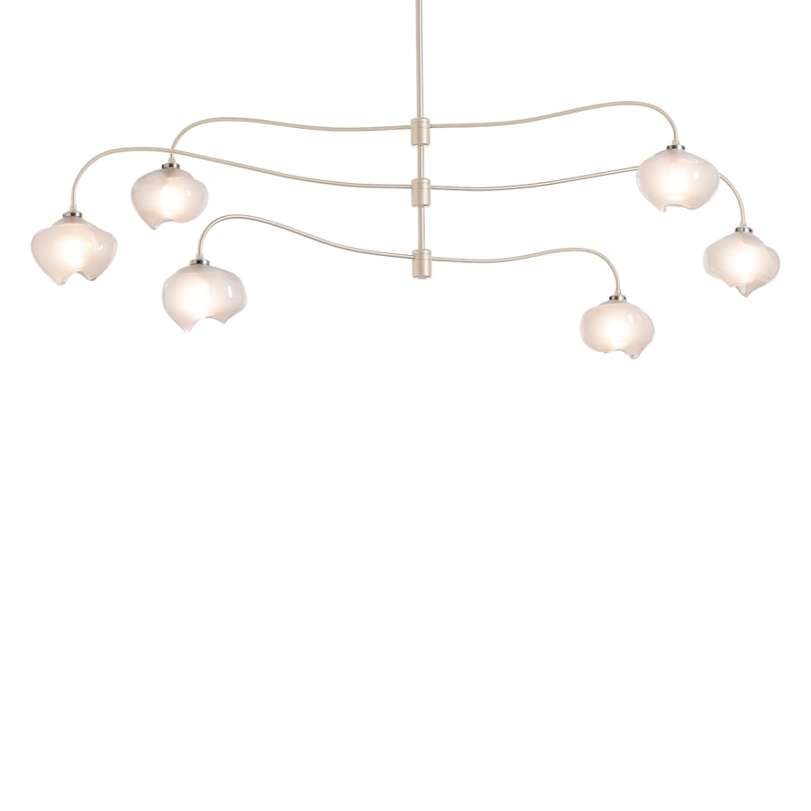 Hubbardton Forge Ume 6 Light 59" Wide Linear Pendant