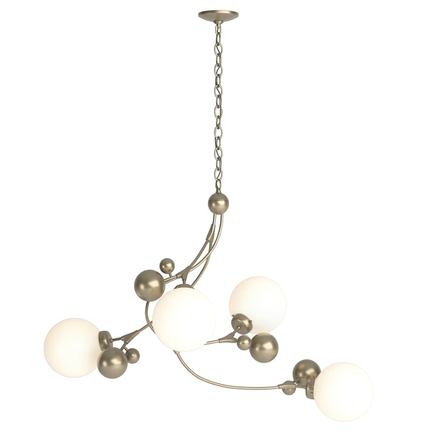 Hubbardton Forge Sprig 4 Light 42" Wide Abstract Chandelier