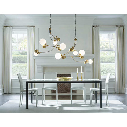 Hubbardton Forge Sprig 4 Light 42" Wide Abstract Chandelier
