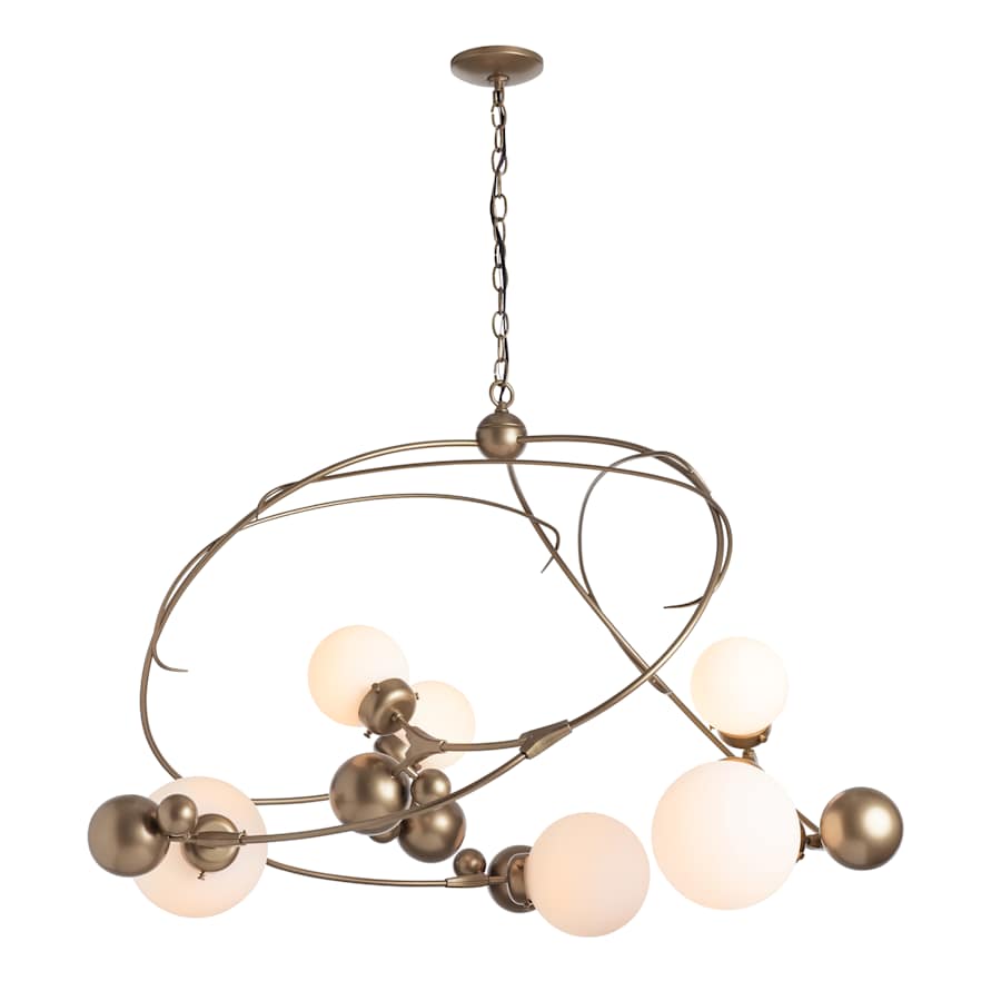 Hubbardton Forge Sprig 6 Light 49" Wide Abstract Chandelier