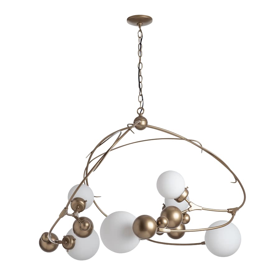 Hubbardton Forge Sprig 6 Light 49" Wide Abstract Chandelier