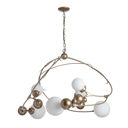 Hubbardton Forge Sprig 6 Light 49" Wide Abstract Chandelier