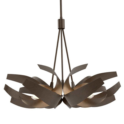 Hubbardton Forge Corona 6 Light 27" Wide Pendant