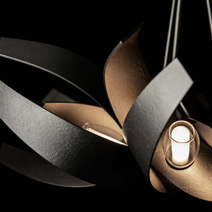 Hubbardton Forge Corona 6 Light 27" Wide Pendant