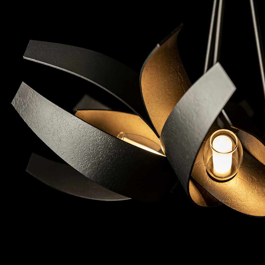 Hubbardton Forge Corona 6 Light 27" Wide Pendant