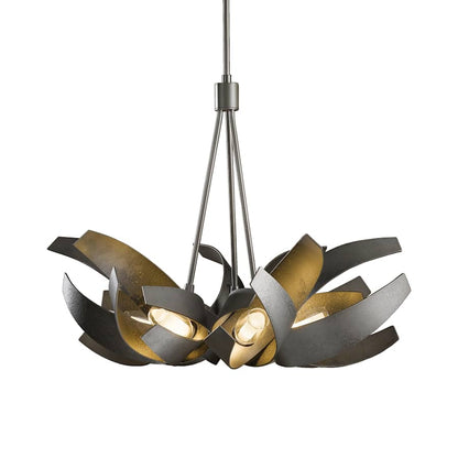 Hubbardton Forge Corona 6 Light 27" Wide Pendant