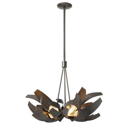 Hubbardton Forge Corona 6 Light 27" Wide LED Multi Light Pendant