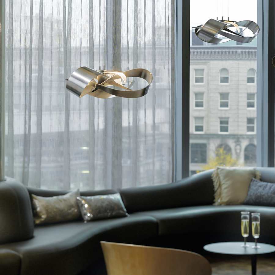Hubbardton Forge Flux 27" Wide LED Abstract Chandelier