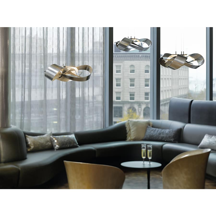 Hubbardton Forge Flux 27" Wide LED Abstract Chandelier