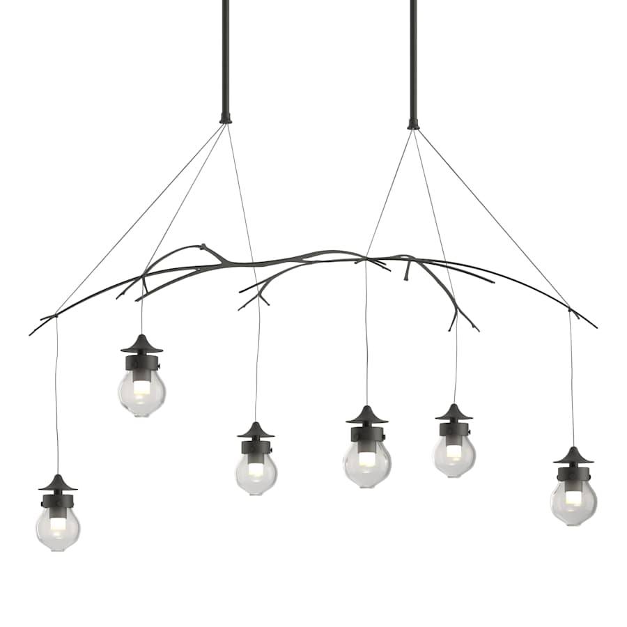 Hubbardton Forge Kiwi 6 Light 37" Wide Suspension Linear Pendant