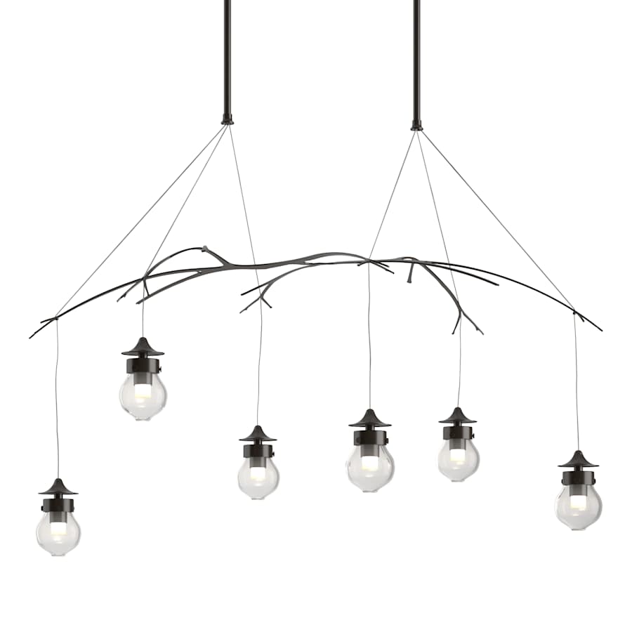 Hubbardton Forge Kiwi 6 Light 37" Wide Suspension Linear Pendant