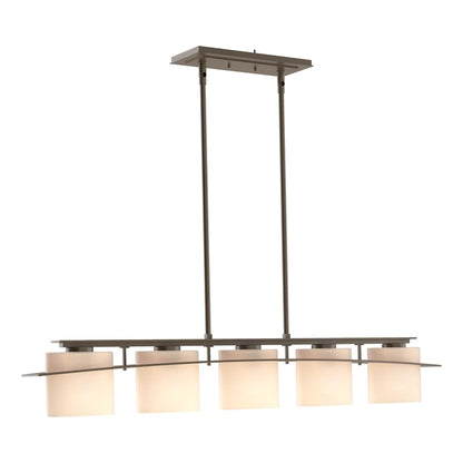 Hubbardton Forge Ellipse 5 Light 42" Wide Linear Chandelier