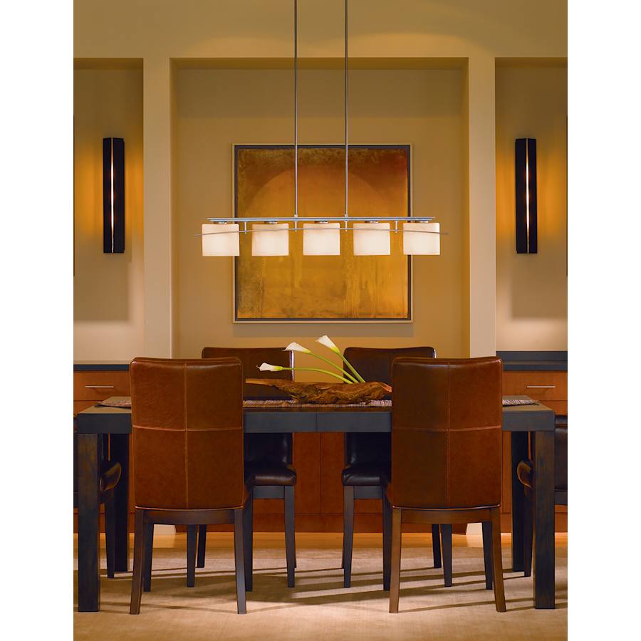 Hubbardton Forge Ellipse 5 Light 42" Wide Linear Chandelier