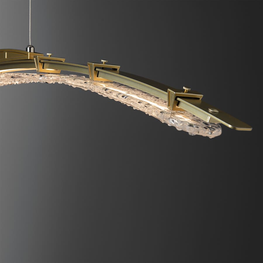 Hubbardton Forge Glissade 44" Wide Suspension Linear Pendant