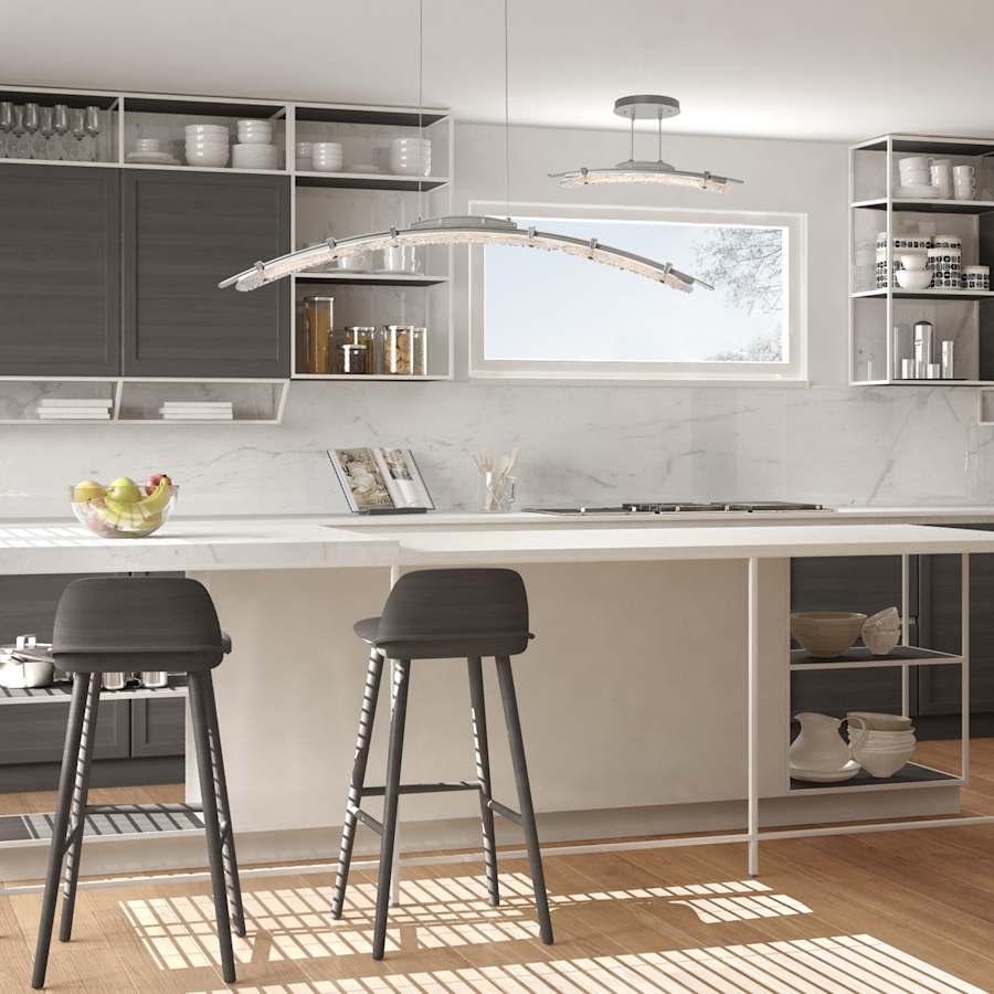 Hubbardton Forge Glissade 44" Wide Suspension Linear Pendant