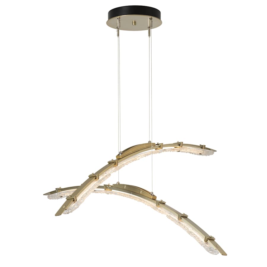 Hubbardton Forge Glissade 44" Wide Suspension Multi Light Pendant