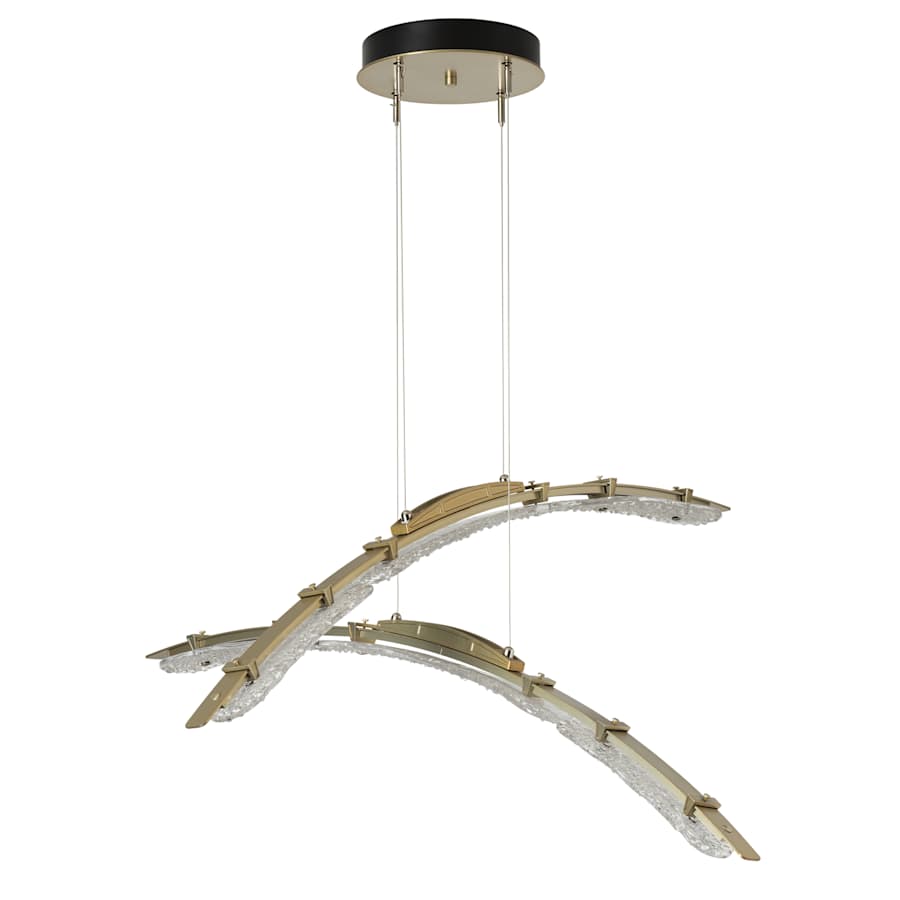 Hubbardton Forge Glissade 44" Wide Suspension Multi Light Pendant