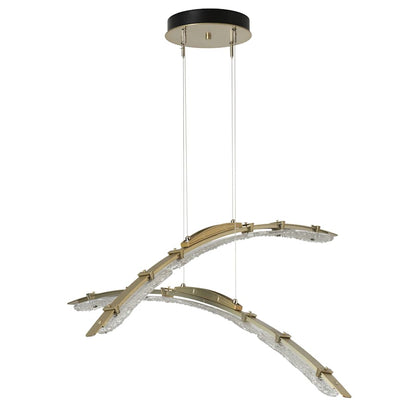 Hubbardton Forge Glissade 44" Wide Suspension Multi Light Pendant
