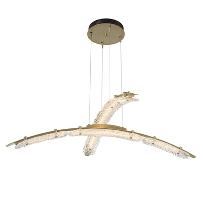 Hubbardton Forge Glissade 44" Wide Suspension Multi Light Pendant