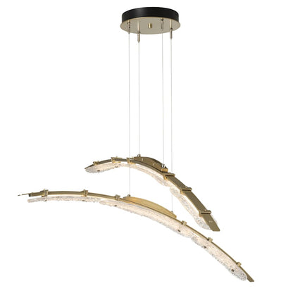 Hubbardton Forge Glissade 44" Wide Suspension Multi Light Pendant