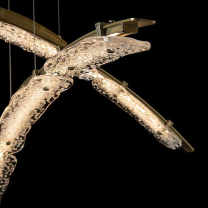 Hubbardton Forge Glissade 44" Wide Suspension Multi Light Pendant