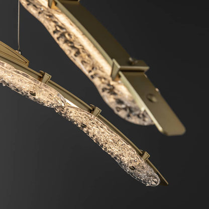 Hubbardton Forge Glissade 44" Wide Suspension Multi Light Pendant