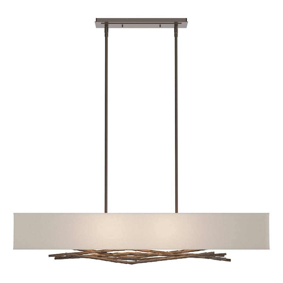 Hubbardton Forge Brindille 4 Light 42" Wide Linear Chandelier