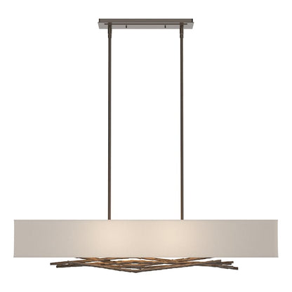 Hubbardton Forge Brindille 4 Light 42" Wide Linear Chandelier