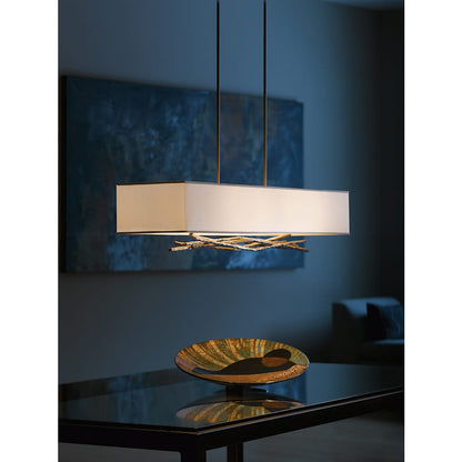 Hubbardton Forge Brindille 4 Light 42" Wide Linear Chandelier