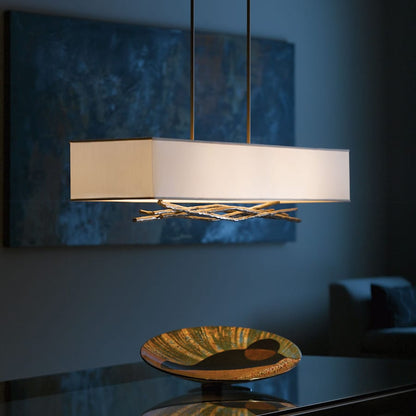 Hubbardton Forge Brindille 4 Light 42" Wide Linear Chandelier