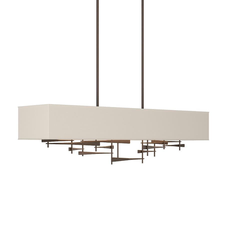 Hubbardton Forge Cavaletti 4 Light 42" Wide Linear Pendant