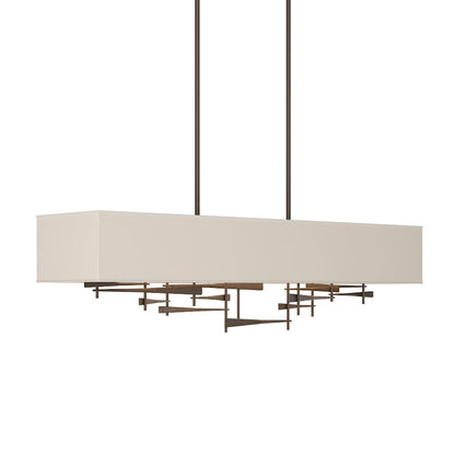 Hubbardton Forge Cavaletti 4 Light 42" Wide Linear Pendant