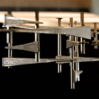 Hubbardton Forge Cavaletti 4 Light 42" Wide Linear Pendant