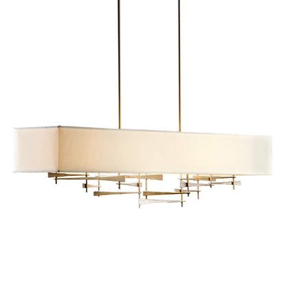 Hubbardton Forge Cavaletti 4 Light 42" Wide Linear Pendant